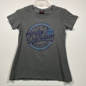 Harley Davidson T-Shirt Women's Small Bert's Black Widow Port Charlotte‎ FL